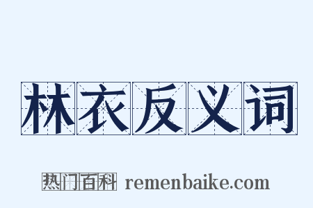 林衣反义词是什么意思的图片